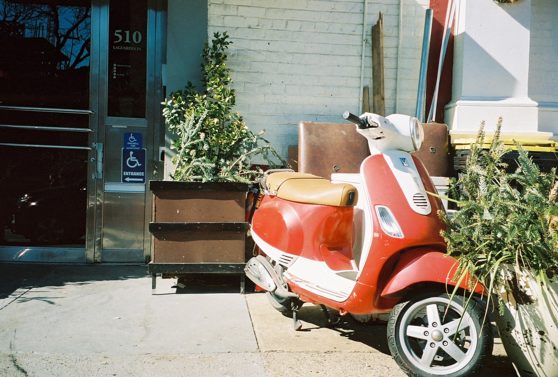 red moped