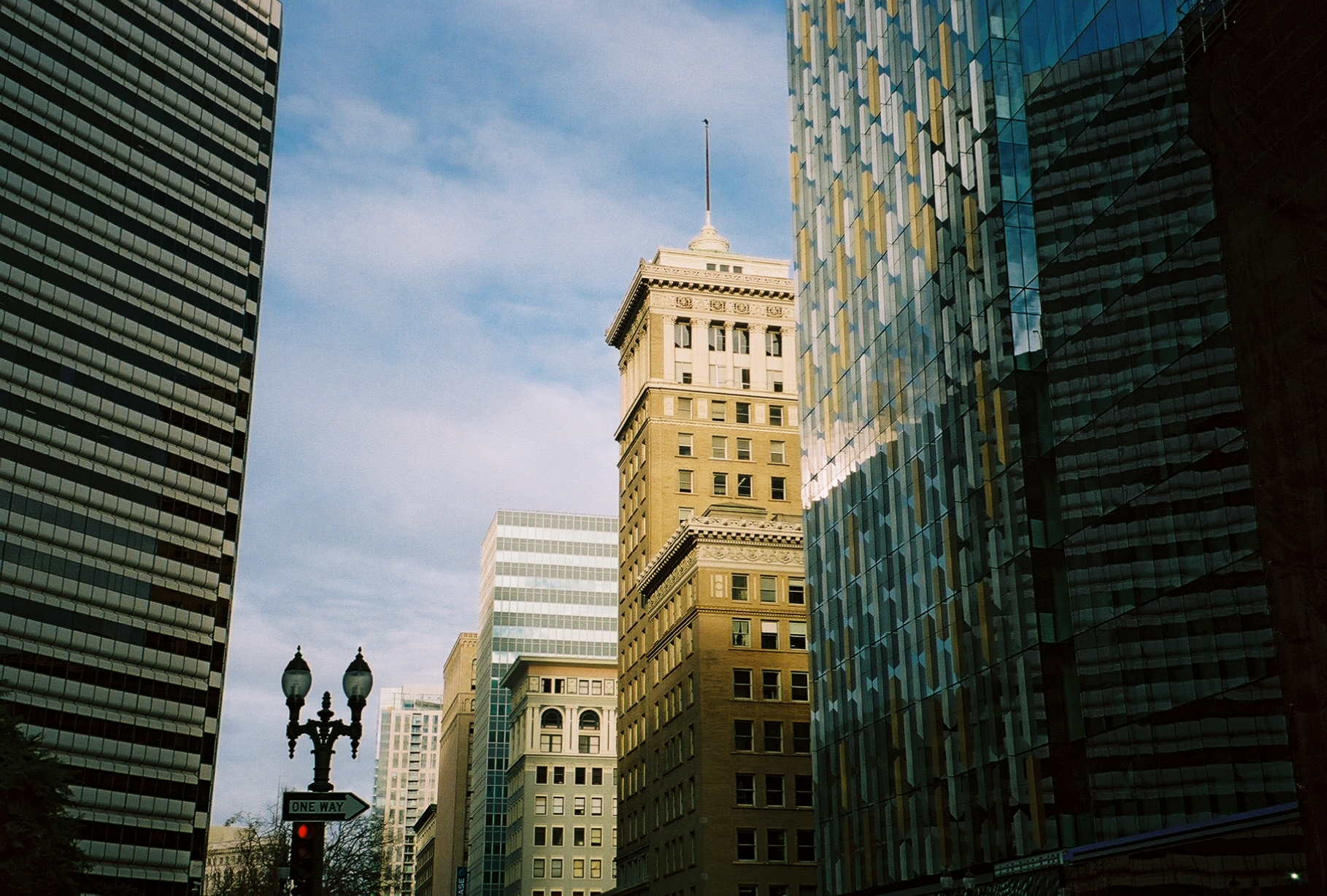 buildings in the middle of a city